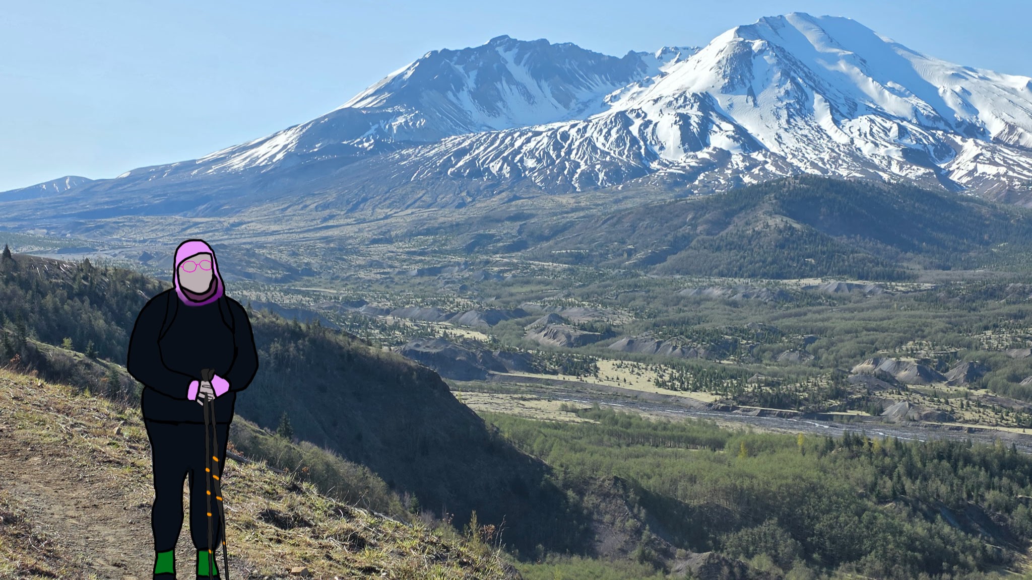In Mount Saint Helens – Hummocks Trail > Observatory Attempt